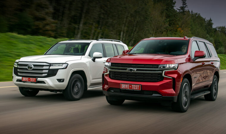 Runkoperustaisten maastoautojen ottelu: Chevrolet Tahoe vs. Toyota Land Cruiser 300