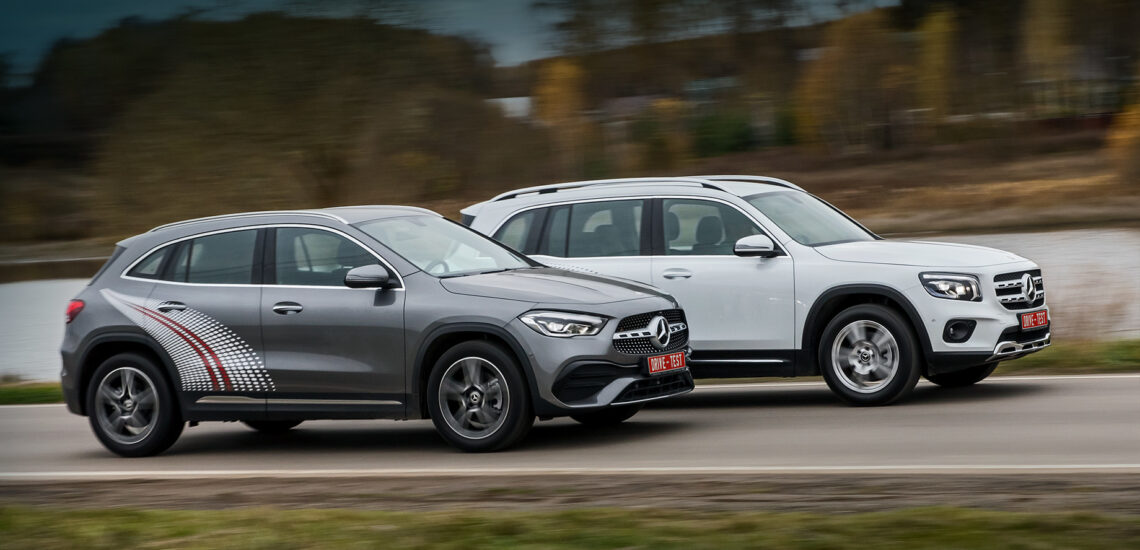 Ranking Mercedes-Benz GLA and GLB 250 4matic crossovers