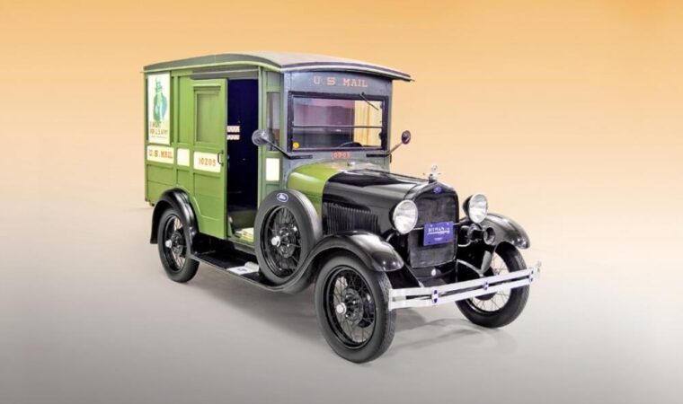 Camion De Poste PTT Eligor 1/43 - Ford V8 USA MAIL - MUSEE ELIGOR - Boîte Luxe