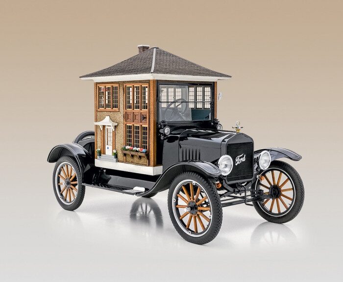 A Nostalgic Drive into the Past: The 1922 Ford Model T Gingerbread House